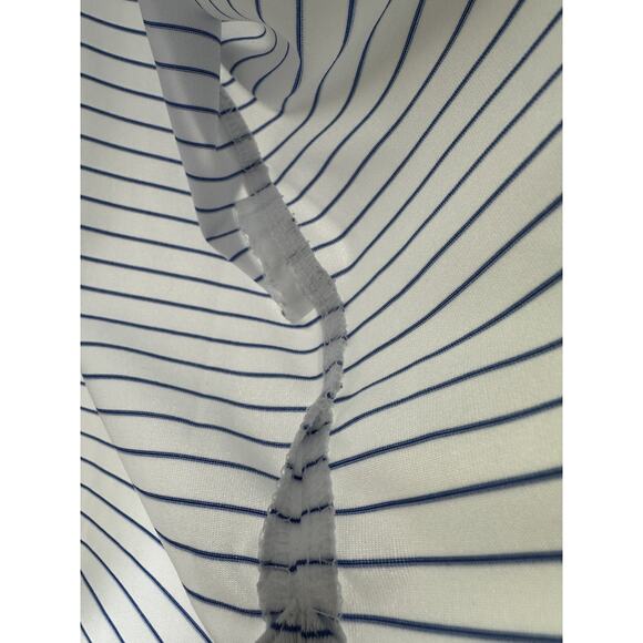 Bundle Lot of 2 Footjoy Men's Golf Polo Shirts Size Large Pinstripe Blue White - Picture 6 of 16